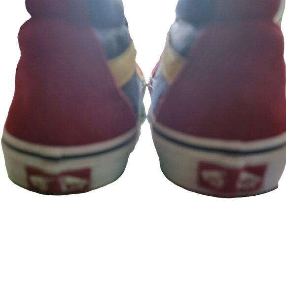 Vans Sk8-Hi OTW Multicolor Block Sneakers red suede Womens 8 Mens 6.5 - Picture 11 of 16